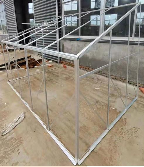 알루미늄 프레임 직사 광선 방 정원 가옥 벽은 유리 온실을 탑재했습니다