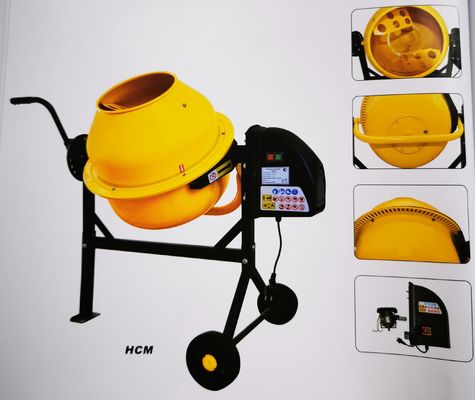 DIY 전기 콘크리트 혼합기 기계 140L 가지고 다닐 수 있는 콘크리트 혼합기