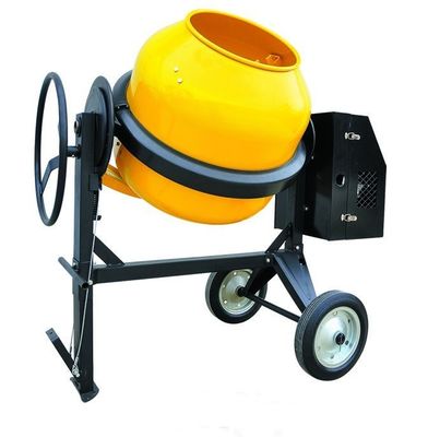 매체는 전기 콘크리트 혼합기 기계 6.5HP 노랑색 세미 건식을 분류했습니다