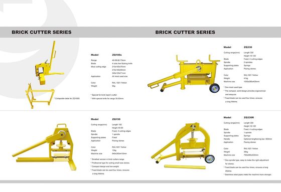 120mm Garden Machine Tools Semiautomatic Brick Cutting Machine
