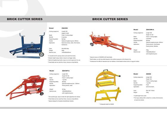 120mm Garden Machine Tools Semiautomatic Brick Cutting Machine