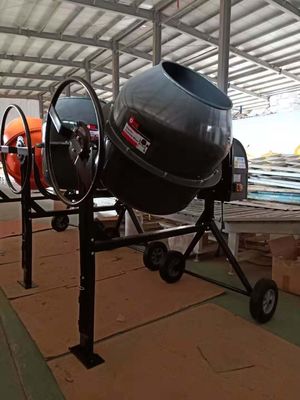 500W 전기 콘크리트 혼합기 기계 140L 1 륜차 시멘트 믹서