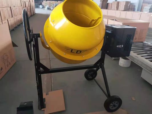 오렌지색 작은 전기 콘크리트 혼합기 ISO 9000 150l 시멘트 믹서